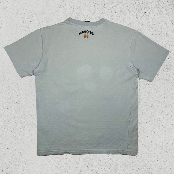 Y2K 2000s Freaky Massive Streetwear Denim Graphic T Shirt - Picture 2 of 10